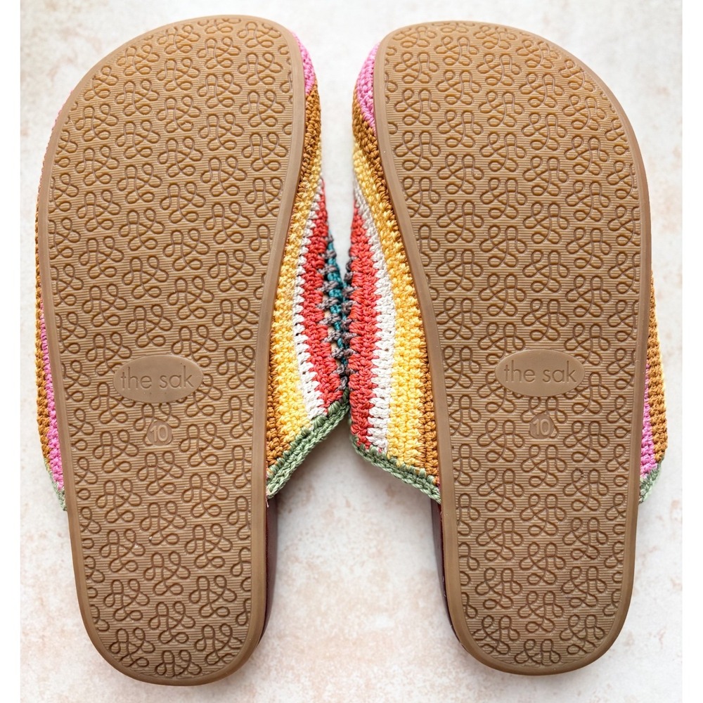 The Sak Bolinas Clog Womens Crochet Multi Color Slip On Size 10 - Picture 6 of 6